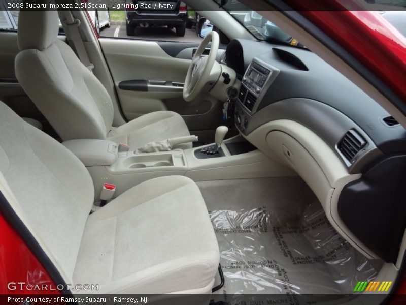 Lightning Red / Ivory 2008 Subaru Impreza 2.5i Sedan