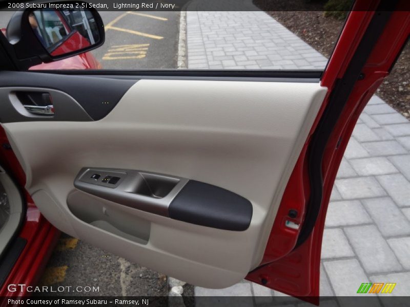 Lightning Red / Ivory 2008 Subaru Impreza 2.5i Sedan