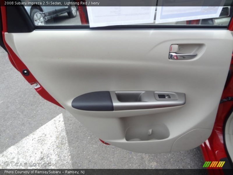 Lightning Red / Ivory 2008 Subaru Impreza 2.5i Sedan