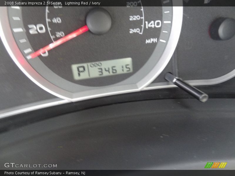Lightning Red / Ivory 2008 Subaru Impreza 2.5i Sedan