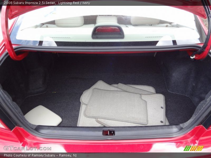 Lightning Red / Ivory 2008 Subaru Impreza 2.5i Sedan