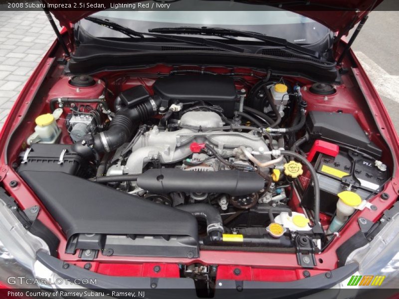 Lightning Red / Ivory 2008 Subaru Impreza 2.5i Sedan