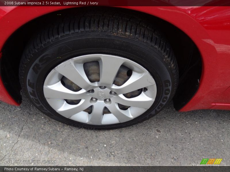 Lightning Red / Ivory 2008 Subaru Impreza 2.5i Sedan