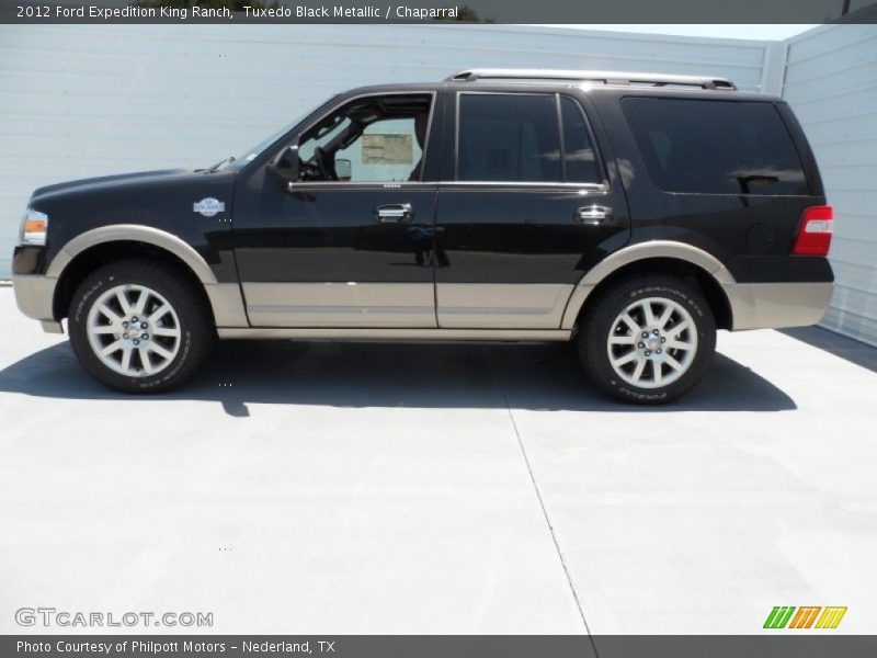 Tuxedo Black Metallic / Chaparral 2012 Ford Expedition King Ranch