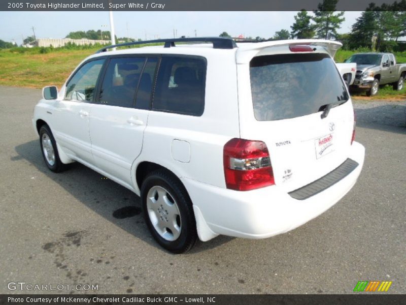 Super White / Gray 2005 Toyota Highlander Limited