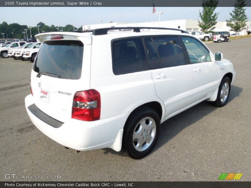 Super White / Gray 2005 Toyota Highlander Limited