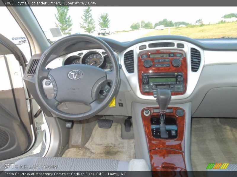 Super White / Gray 2005 Toyota Highlander Limited