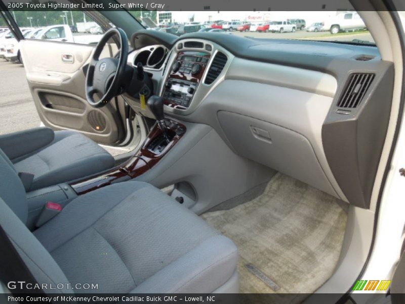 Super White / Gray 2005 Toyota Highlander Limited