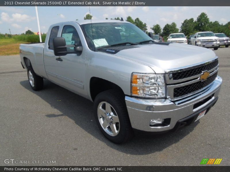 Silver Ice Metallic / Ebony 2013 Chevrolet Silverado 2500HD LT Extended Cab 4x4