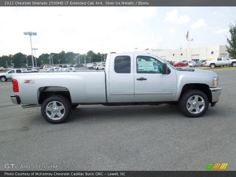 Silver Ice Metallic / Ebony 2013 Chevrolet Silverado 2500HD LT Extended Cab 4x4