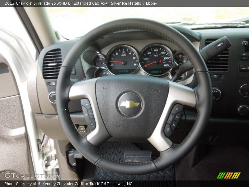 Silver Ice Metallic / Ebony 2013 Chevrolet Silverado 2500HD LT Extended Cab 4x4