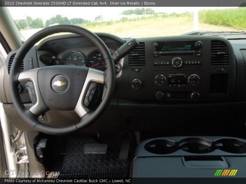 Silver Ice Metallic / Ebony 2013 Chevrolet Silverado 2500HD LT Extended Cab 4x4