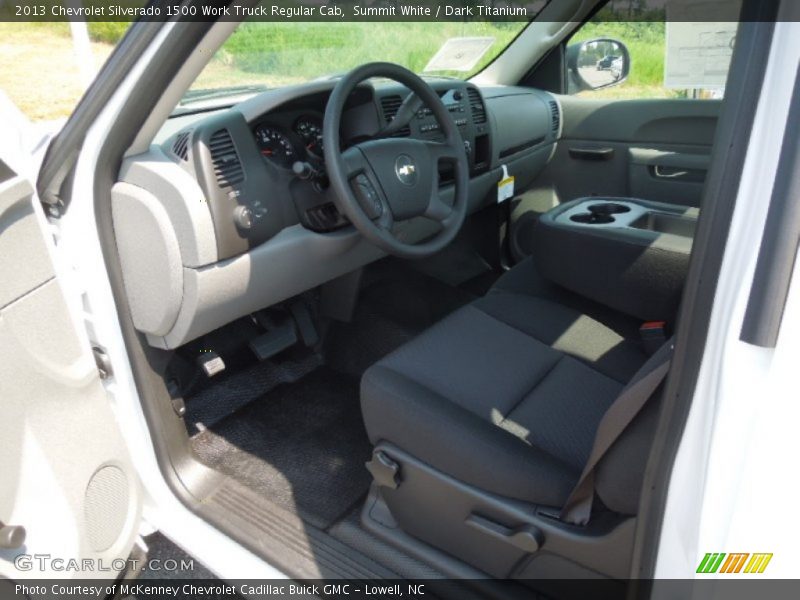 Dark Titanium Interior - 2013 Silverado 1500 Work Truck Regular Cab 