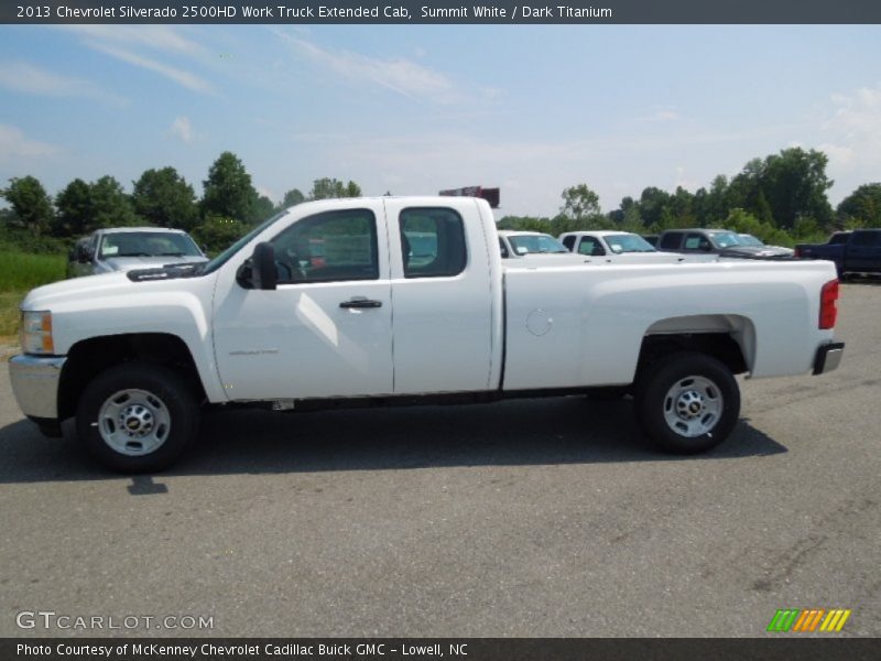 Summit White / Dark Titanium 2013 Chevrolet Silverado 2500HD Work Truck Extended Cab