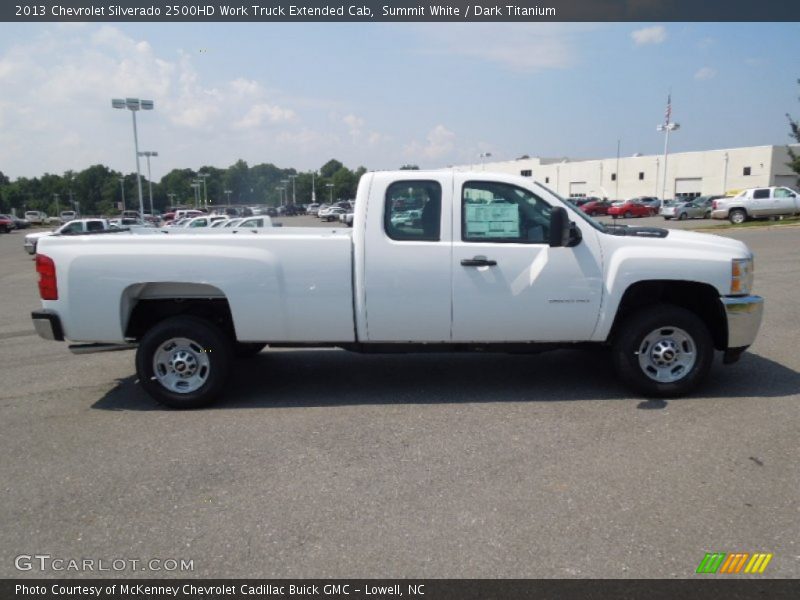 Summit White / Dark Titanium 2013 Chevrolet Silverado 2500HD Work Truck Extended Cab