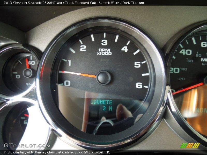 Summit White / Dark Titanium 2013 Chevrolet Silverado 2500HD Work Truck Extended Cab