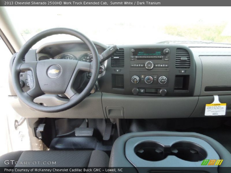 Summit White / Dark Titanium 2013 Chevrolet Silverado 2500HD Work Truck Extended Cab