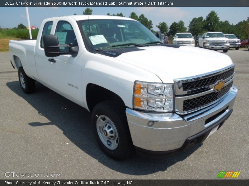 Summit White / Dark Titanium 2013 Chevrolet Silverado 2500HD Work Truck Extended Cab