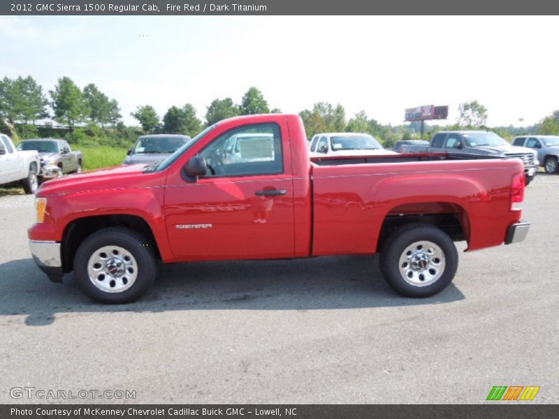 Fire Red / Dark Titanium 2012 GMC Sierra 1500 Regular Cab