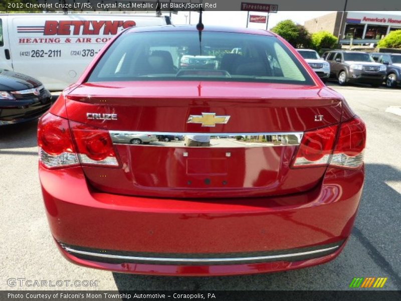 Crystal Red Metallic / Jet Black/Sport Red 2012 Chevrolet Cruze LT/RS