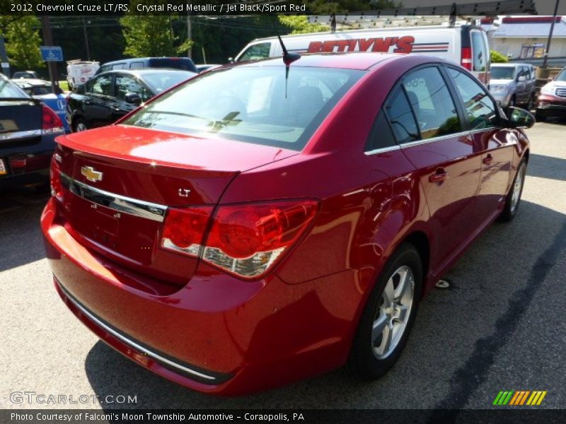 Crystal Red Metallic / Jet Black/Sport Red 2012 Chevrolet Cruze LT/RS