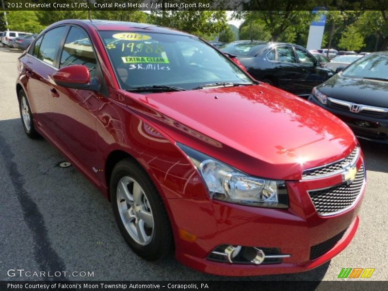 Crystal Red Metallic / Jet Black/Sport Red 2012 Chevrolet Cruze LT/RS