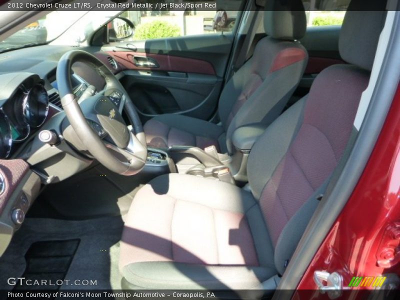 Crystal Red Metallic / Jet Black/Sport Red 2012 Chevrolet Cruze LT/RS