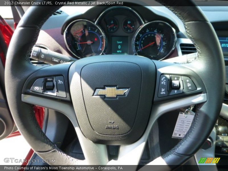 Crystal Red Metallic / Jet Black/Sport Red 2012 Chevrolet Cruze LT/RS