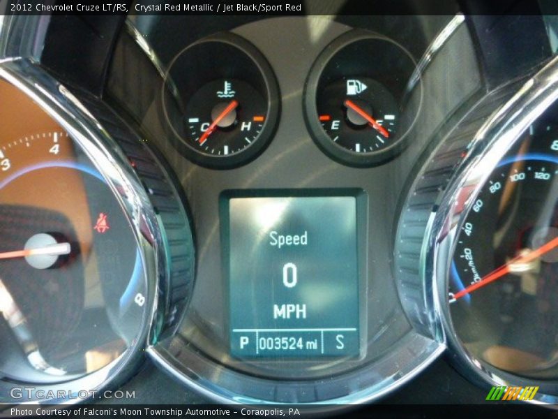 Crystal Red Metallic / Jet Black/Sport Red 2012 Chevrolet Cruze LT/RS