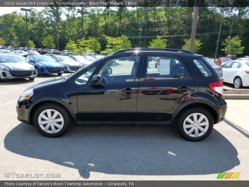 Black Pearl Metallic / Black 2010 Suzuki SX4 Crossover Technology AWD