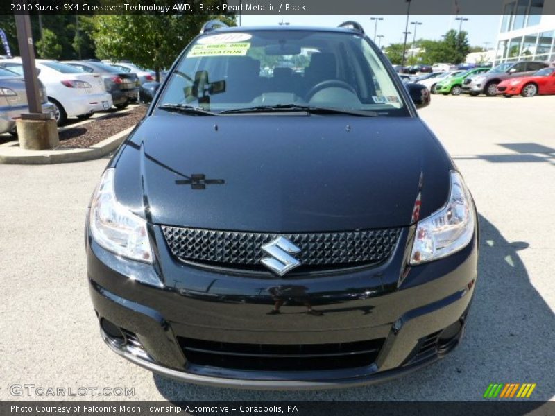 Black Pearl Metallic / Black 2010 Suzuki SX4 Crossover Technology AWD