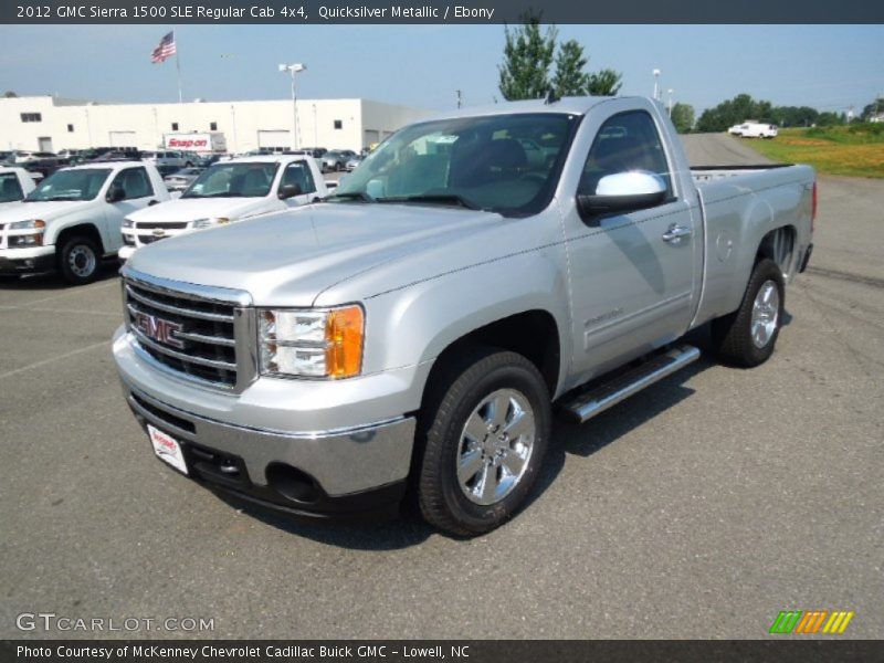 Quicksilver Metallic / Ebony 2012 GMC Sierra 1500 SLE Regular Cab 4x4