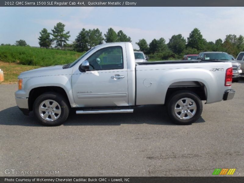 Quicksilver Metallic / Ebony 2012 GMC Sierra 1500 SLE Regular Cab 4x4