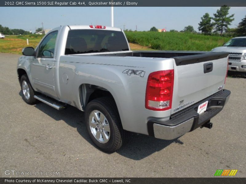 Quicksilver Metallic / Ebony 2012 GMC Sierra 1500 SLE Regular Cab 4x4