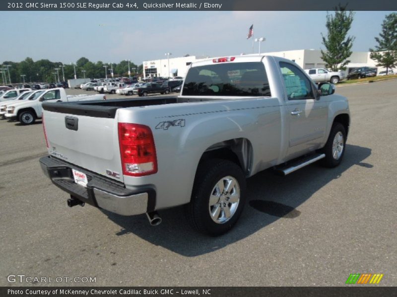 Quicksilver Metallic / Ebony 2012 GMC Sierra 1500 SLE Regular Cab 4x4