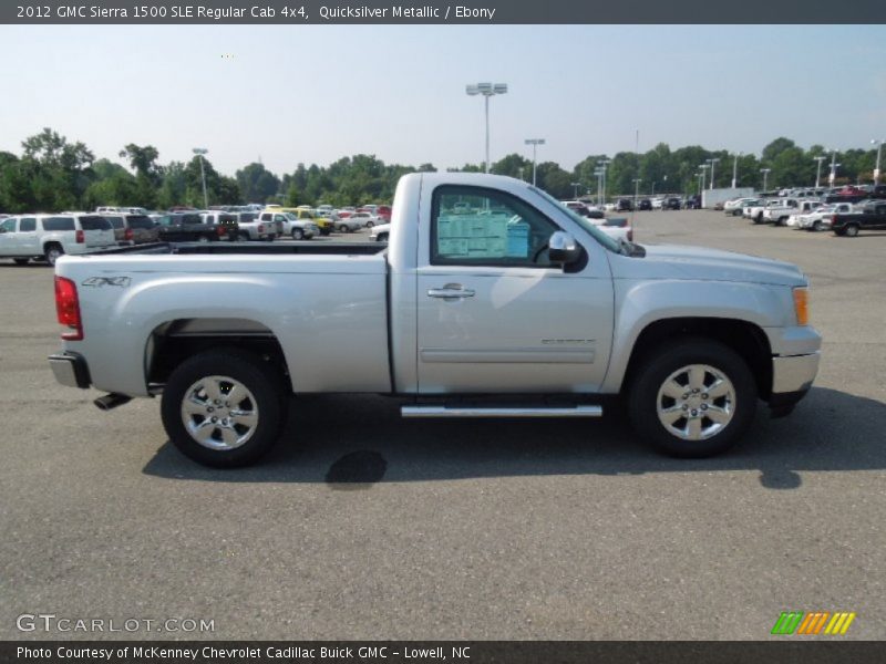 Quicksilver Metallic / Ebony 2012 GMC Sierra 1500 SLE Regular Cab 4x4