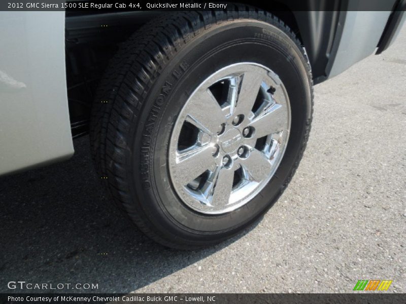 Quicksilver Metallic / Ebony 2012 GMC Sierra 1500 SLE Regular Cab 4x4