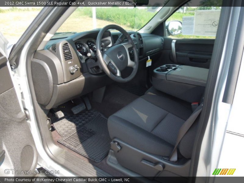 Quicksilver Metallic / Ebony 2012 GMC Sierra 1500 SLE Regular Cab 4x4