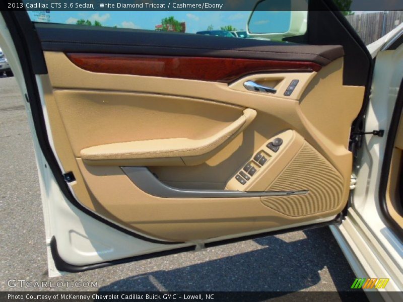 White Diamond Tricoat / Cashmere/Ebony 2013 Cadillac CTS 3.6 Sedan