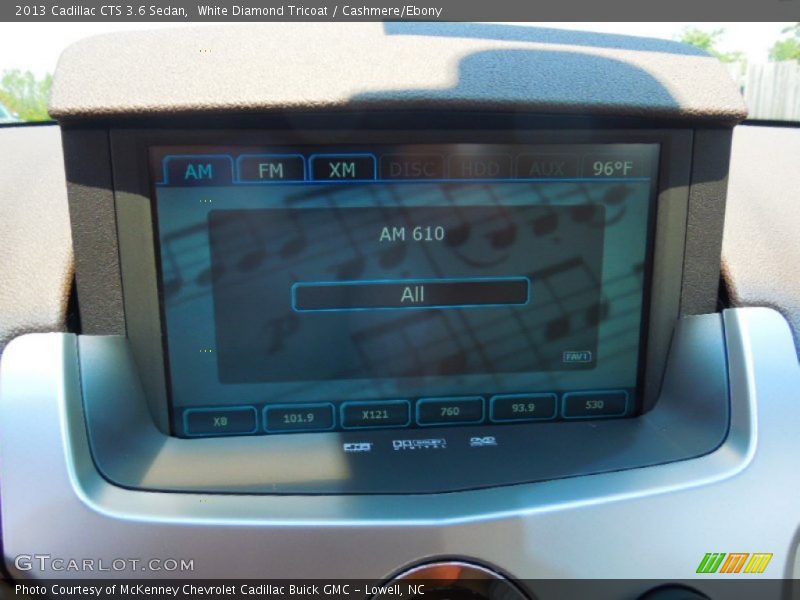 White Diamond Tricoat / Cashmere/Ebony 2013 Cadillac CTS 3.6 Sedan