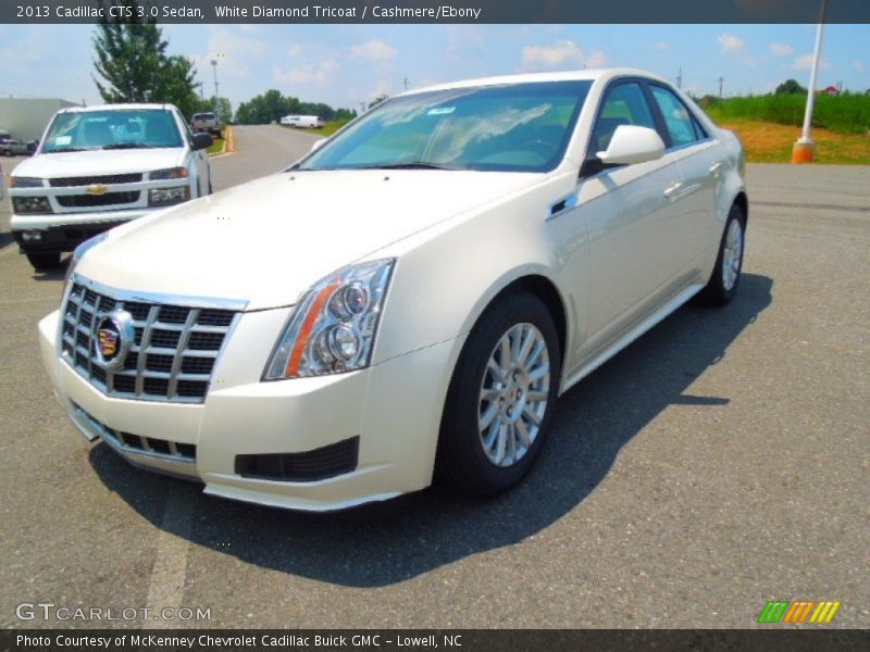 White Diamond Tricoat / Cashmere/Ebony 2013 Cadillac CTS 3.0 Sedan