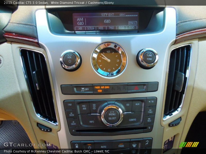 White Diamond Tricoat / Cashmere/Ebony 2013 Cadillac CTS 3.0 Sedan