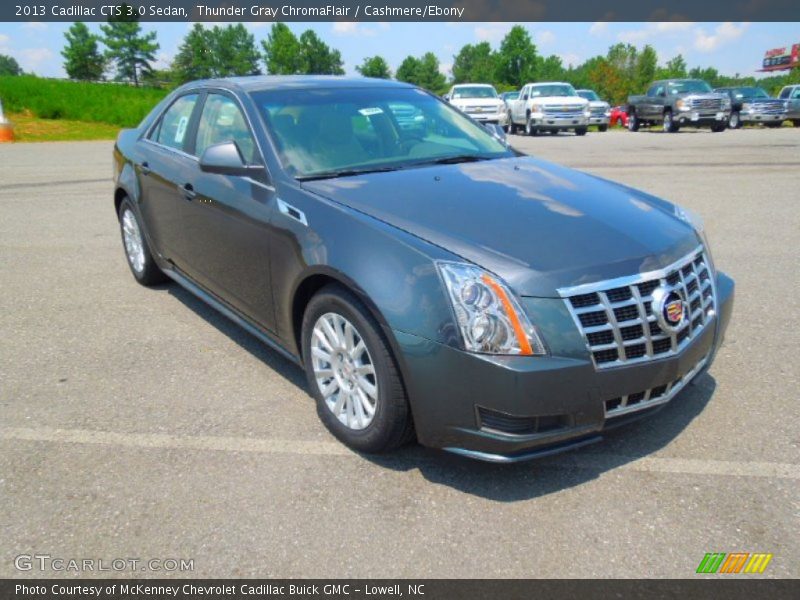 Thunder Gray ChromaFlair / Cashmere/Ebony 2013 Cadillac CTS 3.0 Sedan