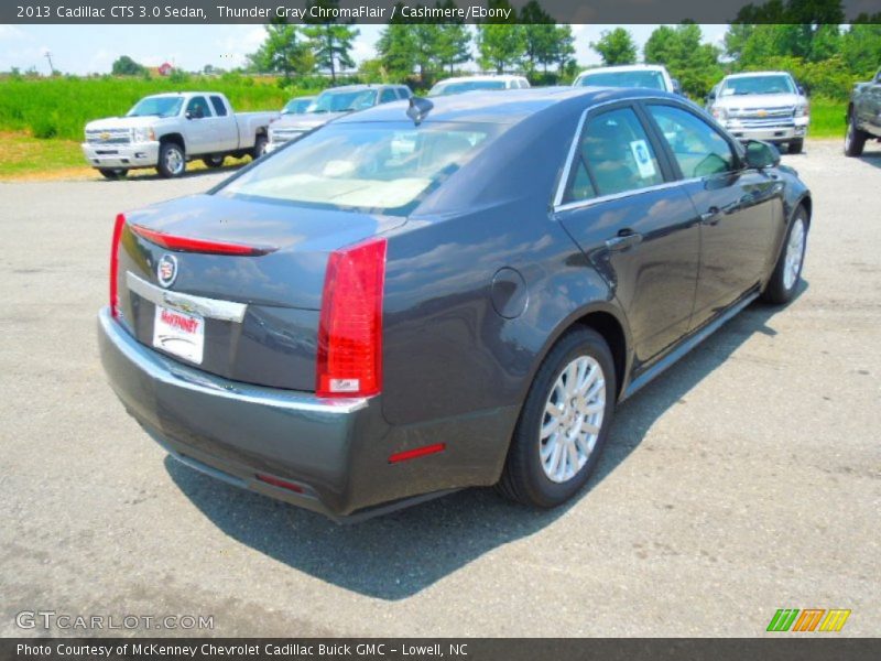Thunder Gray ChromaFlair / Cashmere/Ebony 2013 Cadillac CTS 3.0 Sedan