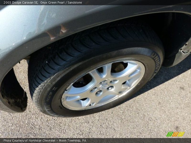 Onyx Green Pearl / Sandstone 2003 Dodge Caravan SE