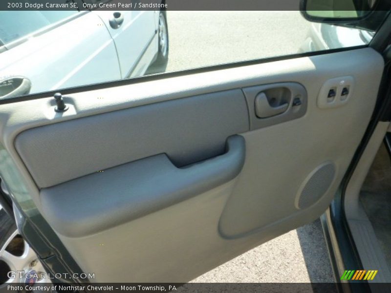 Onyx Green Pearl / Sandstone 2003 Dodge Caravan SE
