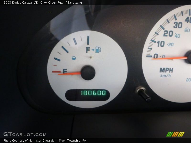 Onyx Green Pearl / Sandstone 2003 Dodge Caravan SE