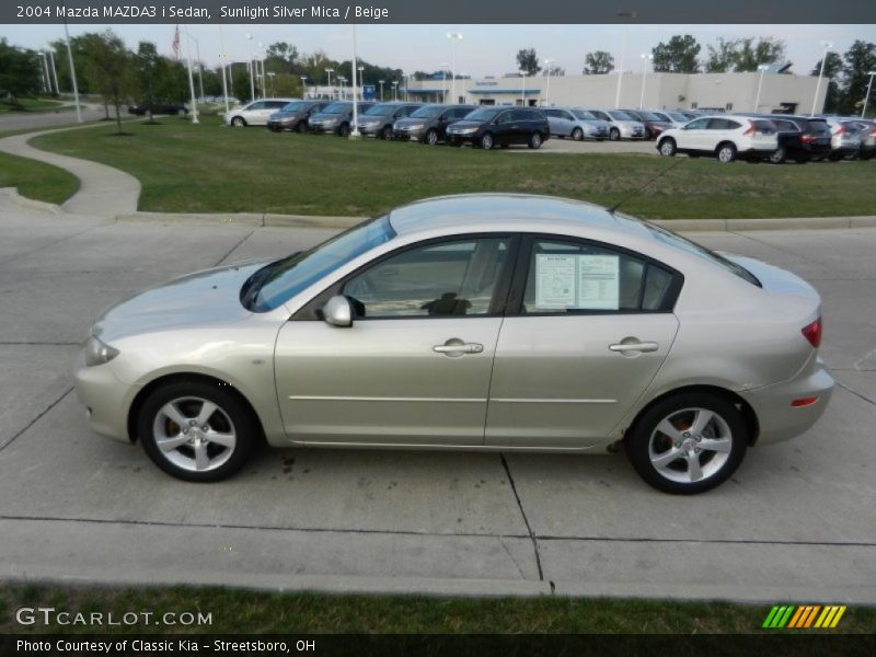 Sunlight Silver Mica / Beige 2004 Mazda MAZDA3 i Sedan