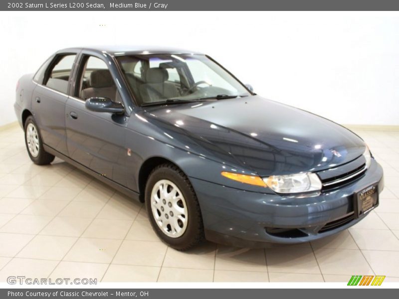 Medium Blue / Gray 2002 Saturn L Series L200 Sedan