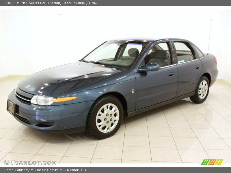 Medium Blue / Gray 2002 Saturn L Series L200 Sedan